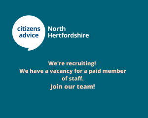 Home 11 We are recruiting paid staff Citizens Advice North Hertfordshire
