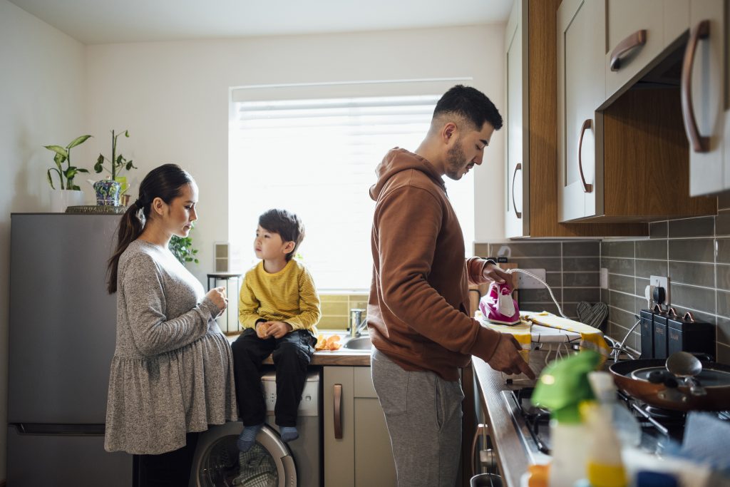 Neutral family in kitchen iStock 1290513722